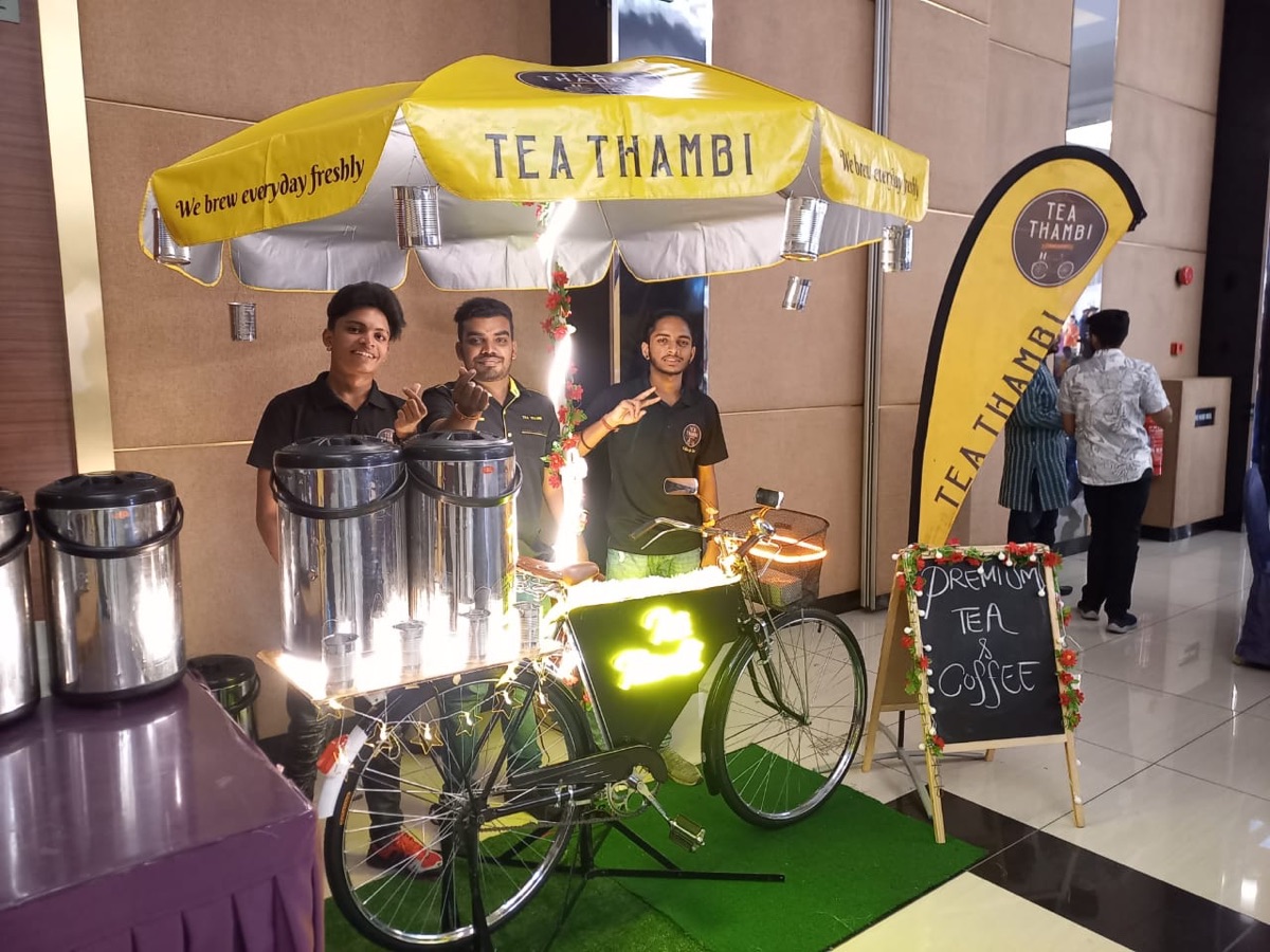 The Tea Thambi team catering an event