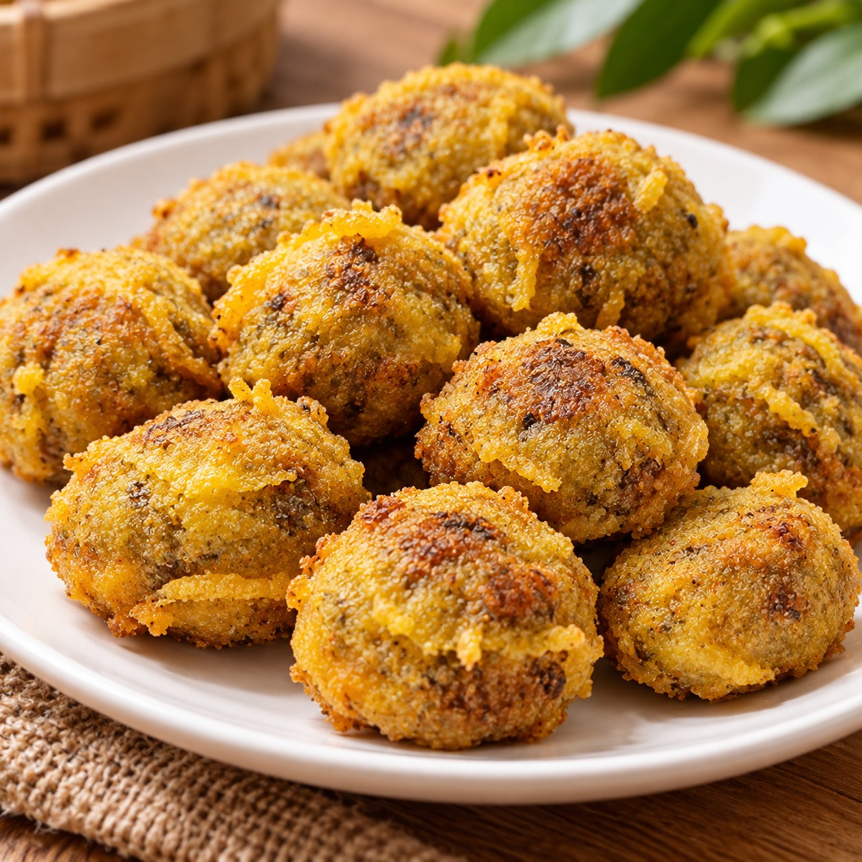 Kuih Kasturi, fried mung bean fritters